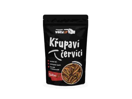 WormUP Křupaví červíci s chilli 20g