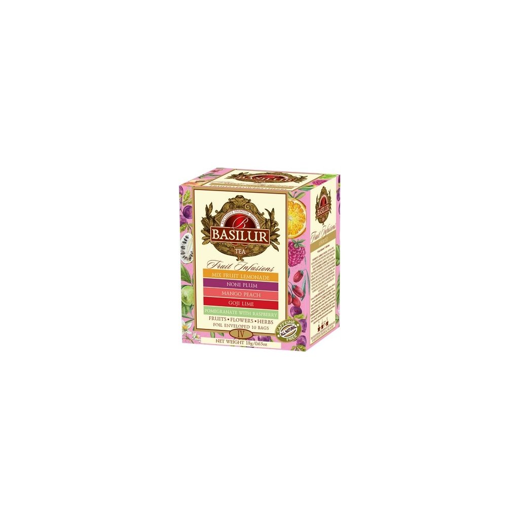 BASILUR Fruit Infusions Assorted Vol.IV přebal 10 gastro sáčků
