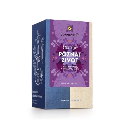 Sonnentor Štěstí je® poznat život bio 27 g porc. dvoukomorový