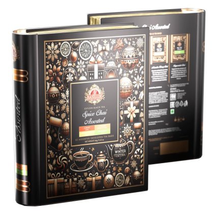 BASILUR Christmas Spice Chai Book Assorted plech 32x2g