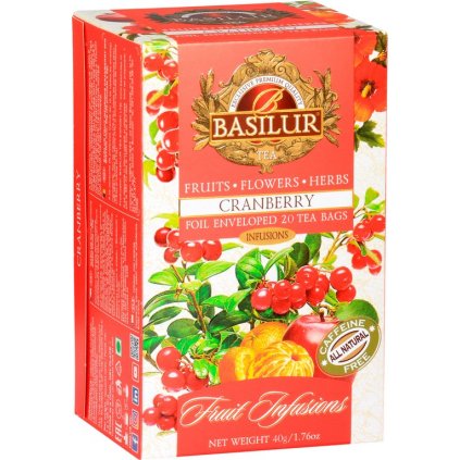 BASILUR Fruit Cranberry přebal 20x2g