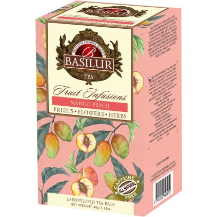 BASILUR Fruit Mango & Peach přebal 20x2g