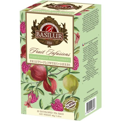 BASILUR Fruit Pomegranate with Raspberry přebal 20x2g