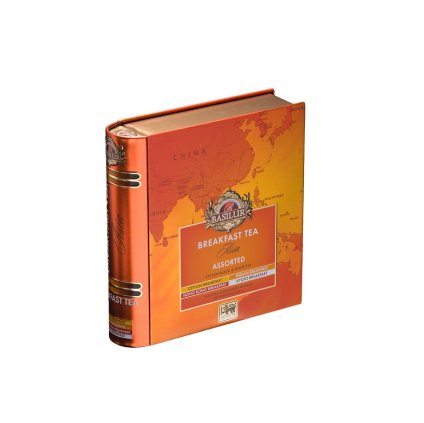 BASILUR Asian Breakfast Tea Book Assorted plech 32 sáčků