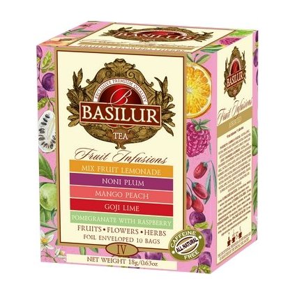 BASILUR Fruit Infusions Assorted Vol.IV přebal 10 gastro sáčků