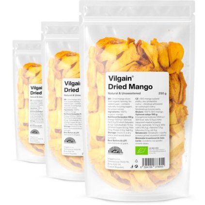 Vilgain Mango sušené BIO - 500 g