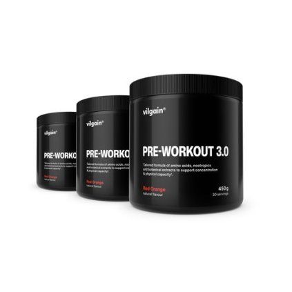 Vilgain Pre-workout 3.0 - červený pomeranč 450 g