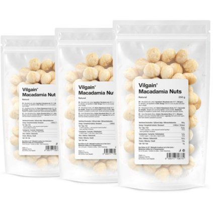 Vilgain Makadamové ořechy - natural 250 g