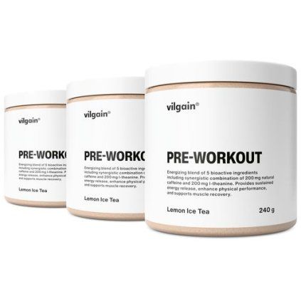 Vilgain Pre-Workout - jablko s kiwi 240 g