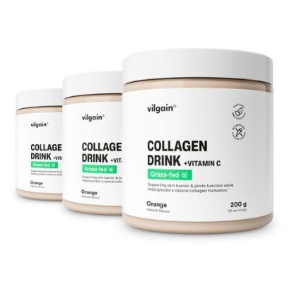Vilgain Grass-fed Collagen Drink + Vitamin C - mango 200 g