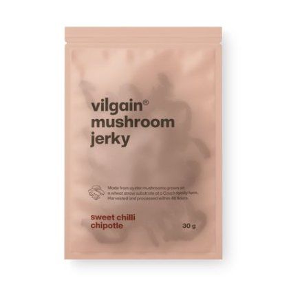 Vilgain Houbové jerky - sladké chipotle chilli 30 g