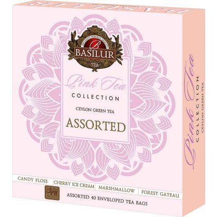 BASILUR Gift Pink Tea Assorted přebal 40 gastro sáčků