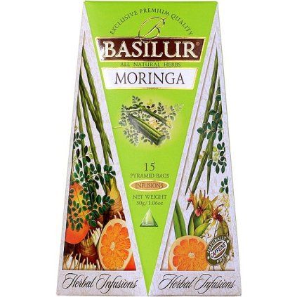 BASILUR Herbal Infusions Moringa Pyramid 15x2g