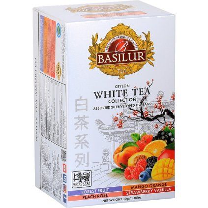 BASILUR White Tea Assorted přebal 20x1,5g
