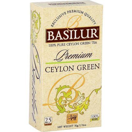BASILUR Premium Ceylon Green nepřebal 25x2g