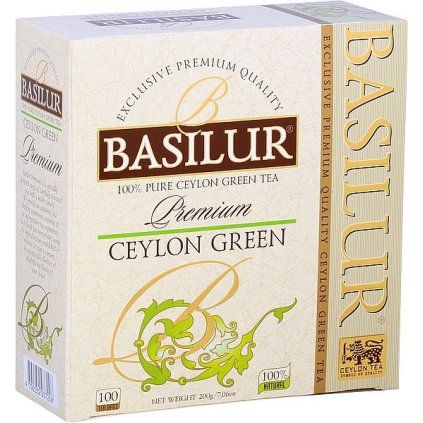 BASILUR Premium Ceylon Green nepřebal 100x2g