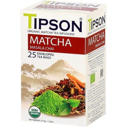 TIPSON BIO Matcha Masala Chai přebal 25x1,5g