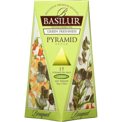 BASILUR Bouquet Green Freshness Pyramid 15x2g