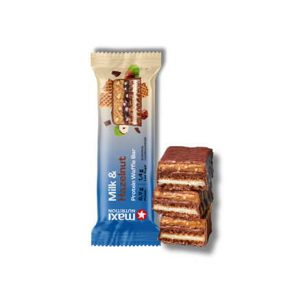 waffle protein bar milk and hazelnut 40g
