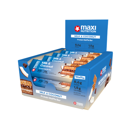 waffle protein bar milk and coconut 12x40g