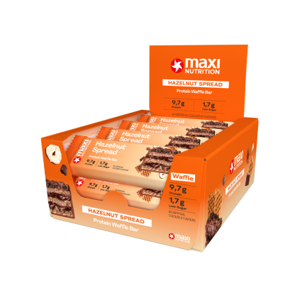 waffle protein bar hazelnut spread 12x39g