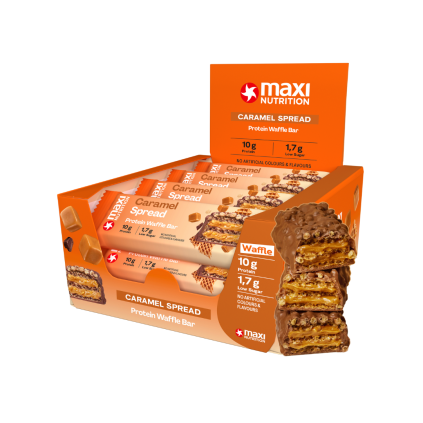 waffle protein bar caramel 12x39g