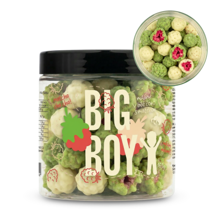 big boy maliny v matcha a bile cokolade 160 g