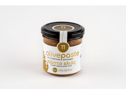 Olivová pasta Kyklopas se sušenými rajčaty a zeleným pepřem 130g