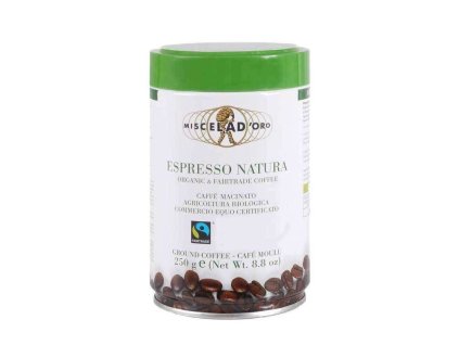MIO5 Mletá káva v plechové dóze Espresso Natura Miscela D´Oro 250g