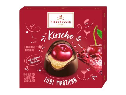 Niederegger marcipánové pralinky s třešní v hořké čokoládě 108g