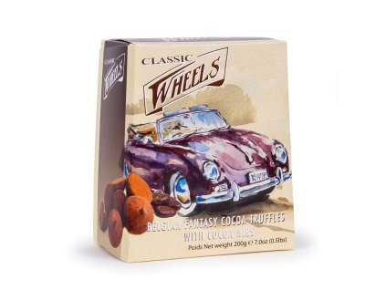 WH10 Čokoládové lanýže s kousky kakaových bobů Wheels 200g