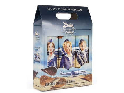 ST19 Dárkové trio čokoládových chipsů Starbrook Airlines 3x125g
