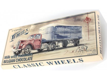 WH19 Mléčná čokoláda s lískovými ořechy Wheels 400g