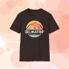 mountains delikatrip tshirt dark choclate