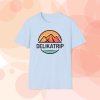 mountains delikatrip tshirt light blue