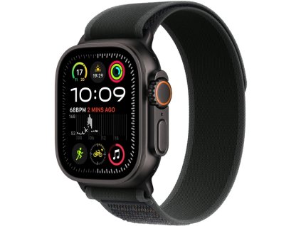 Apple Watch Ultra 2 49mm Čierny titán s čiernym trailovým ťahom M/L