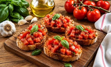 Pravá italská Bruschetta al Pomodoro
