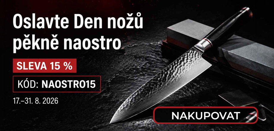 Oslavte den nožů - sleva 15% - kód NAOSTRO15