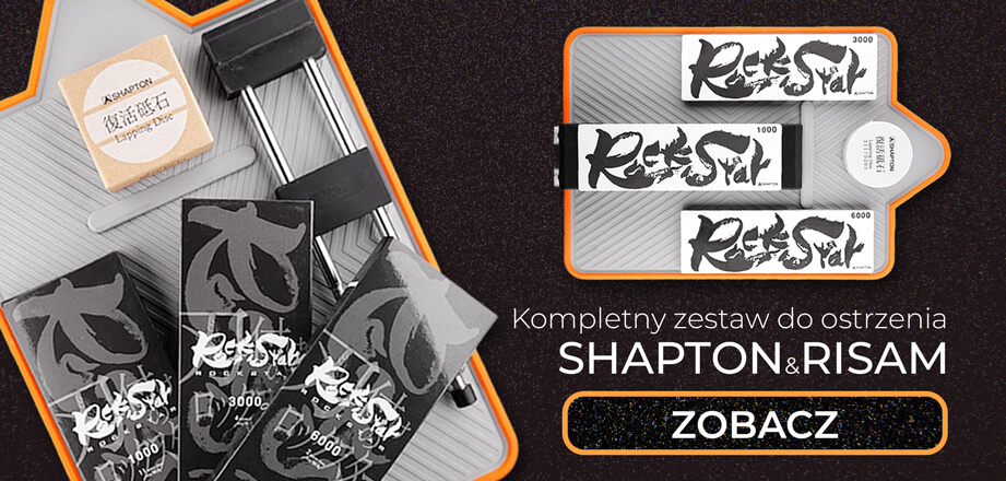Kompletny zestaw do ostrzenia noży SHAPTON ROCKSTAR, RISAM