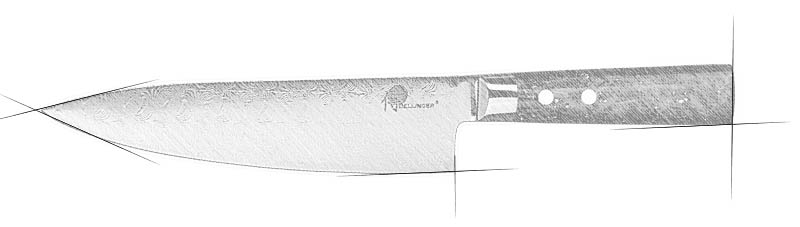 dellinger serie carbon fragment kuchynske noze
