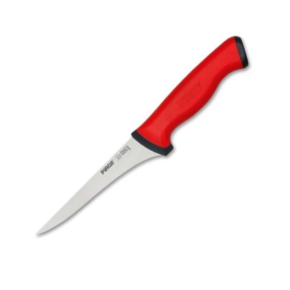 Vykosťovací řeznický nůž 140 mm - červený, Pirge DUO Butcher
