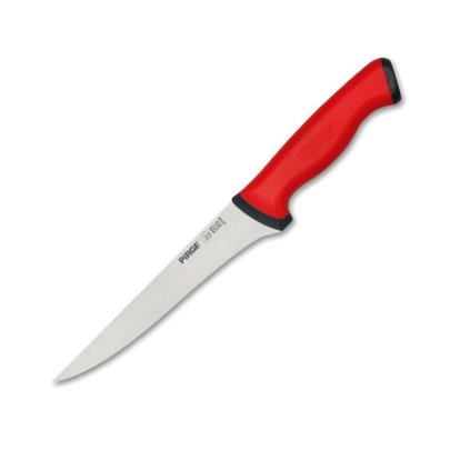 Řeznický vykosťovací nůž 155 mm - červený, Pirge DUO Butcher