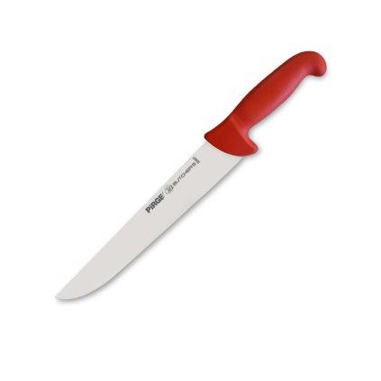 Plátkovací řeznický nůž 255 mm červený, Pirge BUTCHER'S