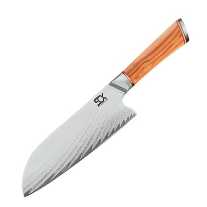 Nůž Santoku 175 mm SOK Olive Sunshine Damascus HOK7S