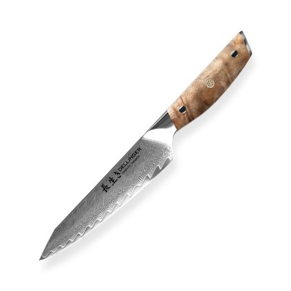 Univerzální nůž Petty 130 mm Dellinger Longevity Damascus Edition