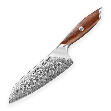 nůž Santoku 185 mm Dellinger Rose Wood Damascus 1