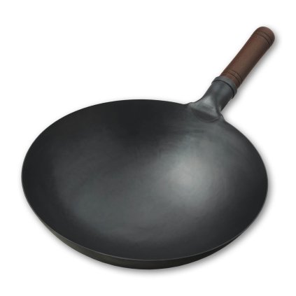 Asijská pánev WOK ocelová 32 cm, kulaté dno