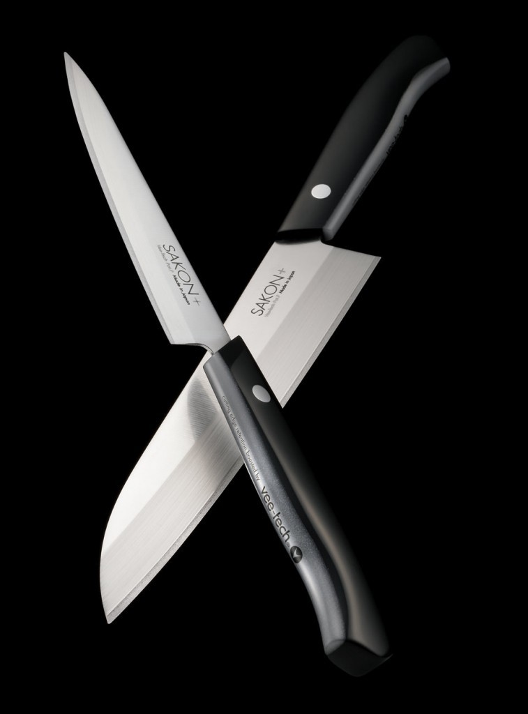 nůž Santoku 180 mm - Hokiyama - Sakon + Vee-tech nůž Santoku 180 mm - Hokiyama - Sakon + Vee-tech