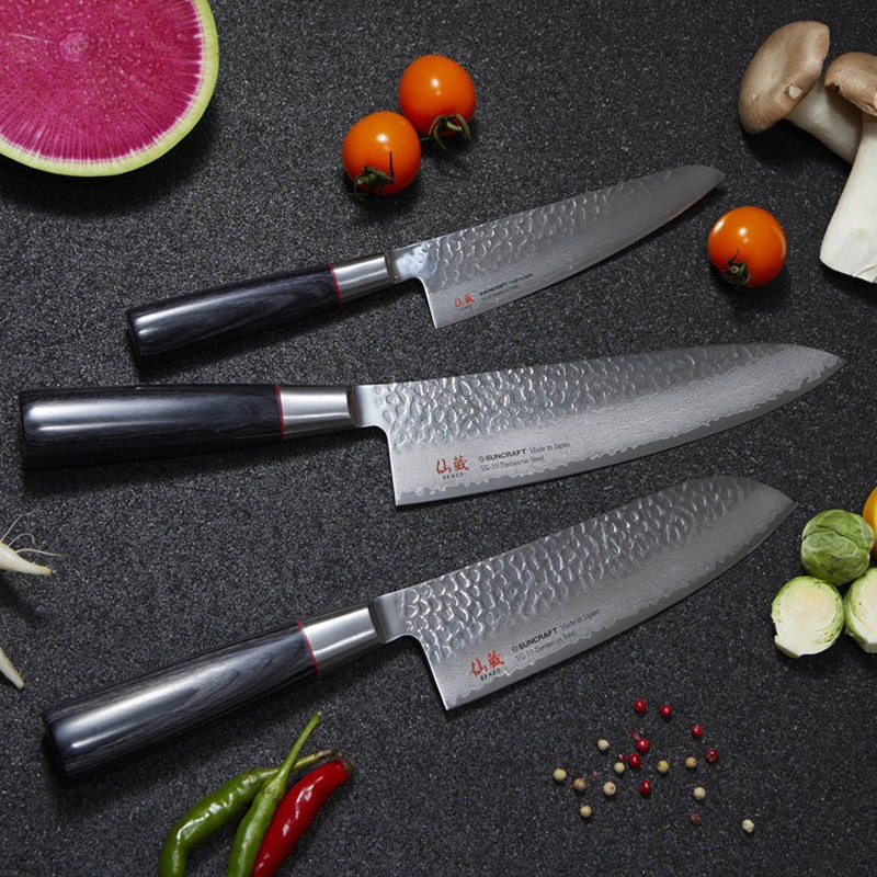 nůž mini Chef (100mm) Suncraft Senzo Classic Damascus vg-10