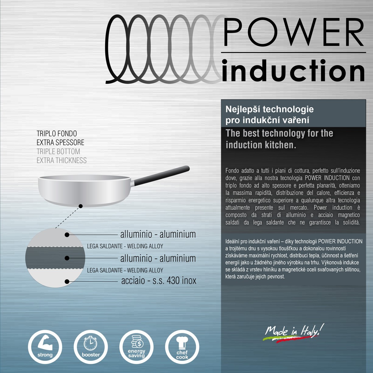 pánev DIAMOND Line INDUCTION z litého hliníku Ø 20 cm